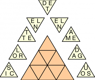 Letter Triangles example